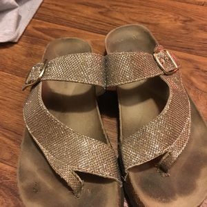 White Mountain sandals.